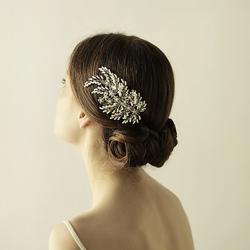 

Beads Hair Combs with Rhinestone 1 Piece Wedding / Party / Evening Headpiece
