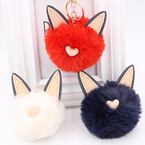 

Keychain Cat Heart Sweet Fashion Ring Jewelry Green / Blue / Pink For Daily Date