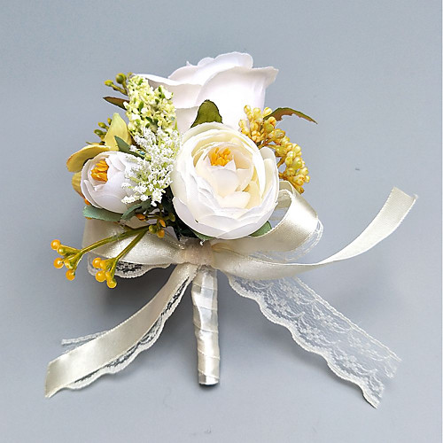 

Wedding Flowers Boutonnieres / Wrist Corsages Wedding / Party Evening Polyester 2.76(Approx.7cm)