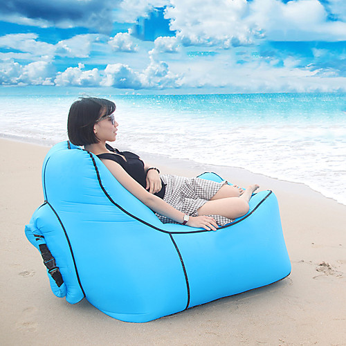 

Air Sofa Inflatable Sofa Sleep lounger Air Bed Outdoor Waterproof Portable Lightweight Fast Inflatable Nylon 1109045 cm Beach Camping Outdoor Spring, Fall, Winter, Summer Red Blue Violet