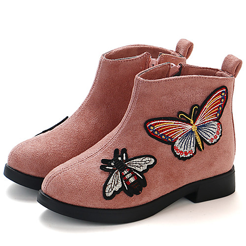 

Girls' Bootie PU Boots Little Kids(4-7ys) / Big Kids(7years ) Black / Burgundy / Pink Fall / Winter / Booties / Ankle Boots