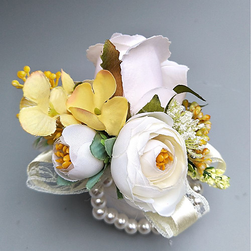 

Wedding Flowers Boutonnieres / Wrist Corsages Wedding / Party Evening Polyester 2.36(Approx.6cm)