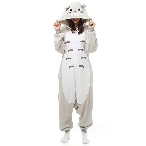 

Adults' Kigurumi Pajamas Cartoon Onesie Pajamas Polar Fleece Gray Cosplay For Men and Women Animal Sleepwear Cartoon Festival / Holiday Costumes