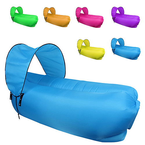 

Fonoun Air Sofa Inflatable Sofa Sleep lounger Air Bed Outdoor Camping Waterproof Portable Fast Inflatable Polyester Taffeta Beach Camping Outdoor for 1 person Spring Summer Fall Red Purple Yellow