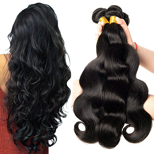 

6 Bundles Peruvian Hair Wavy Human Hair 300 g Natural Color Hair Weaves / Hair Bulk Bundle Hair One Pack Solution 8-28 inch Natural Color Human Hair Weaves Best Quality For Black Women Human Hair
