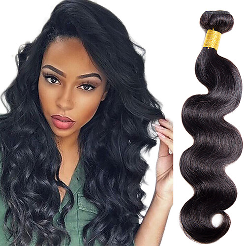 

1 Bundle Hair Weaves Indian Hair Body Wave Classic Human Hair Extensions Remy Human Hair Human Hair 100 g Natural Color Hair Weaves / Hair Bulk / 10A