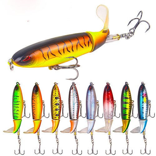 

1 pcs Fishing Lures Hard Bait Floating Bass Trout Pike Lure Fishing PVC(PolyVinyl Chloride)