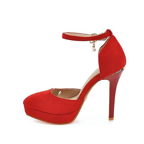 

Women's Heels Stiletto Heel Suede Basic Pump Spring Yellow / Red / Beige / Daily
