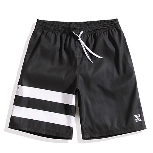 

Men's Swim Shorts Swim Trunks Board Shorts Bottoms Quick Dry Drawstring - Surfing Beach Watersports Stripes Summer