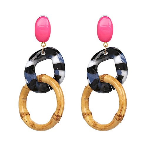 

Women's Hoop Earrings Classic Byzantine Ladies Punk Casual Lolita Baroque Earrings Jewelry Rainbow For Evening Party Bar 1 Pair