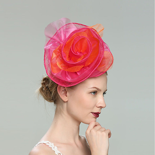 

Flax Fascinators with Net 1pc Wedding / Special Occasion Headpiece