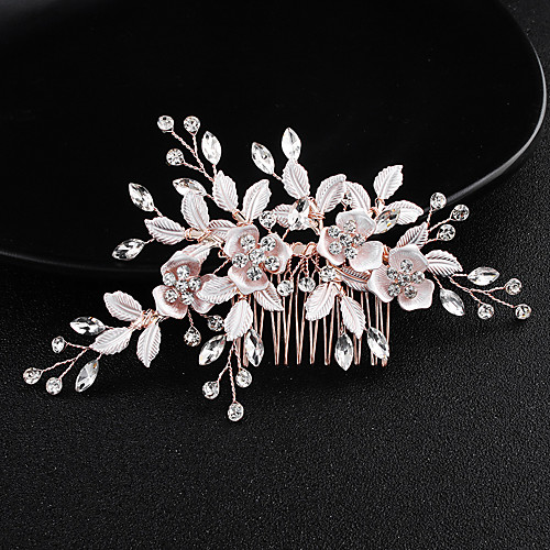 

Beaded / Alloy Hair Combs with Floral 1 Piece Wedding / Special Occasion Headpiece