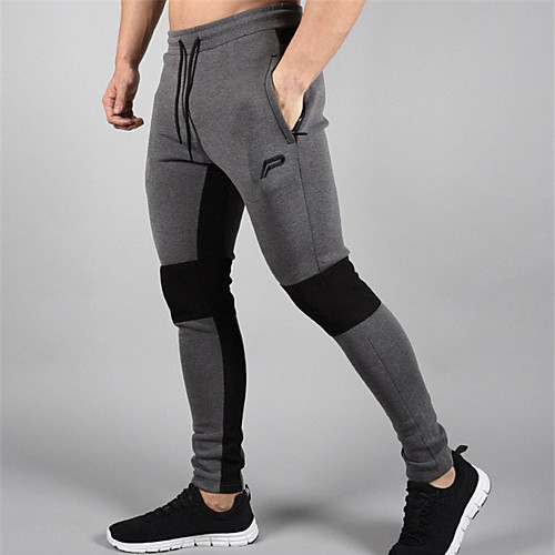 

Men's Jogger Pants Joggers Running Pants Track Pants Sports Pants Elastic Waistband Beam Foot Drawstring Sports Sweatpants Bottoms Fitness Gym Workout Workout Thermal / Warm Breathable Anatomic Design