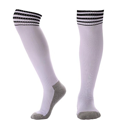 

Teen Football Socks Athletic Sports Socks Soccer Socks Cotton Boys' Girls' Stripes Compression Socks Long Socks Running Basketball Baseball Breathable Sweat-wicking Winter Sports Outdoor 1 Pair