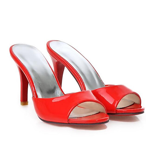 

Women's Sandals Stiletto Heel PU Summer White / Red