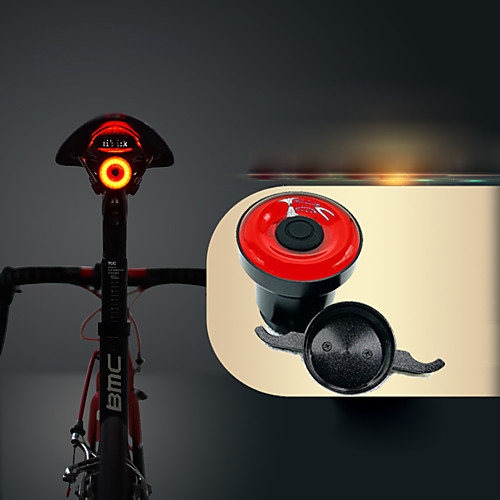 

LED Bike Light Safety Light Bike Horn Light Mountain Bike MTB Bicycle Cycling Waterproof Smart Induction Invisible Lightweight Li-ion 50 lm USB Red Cycling / Bike
