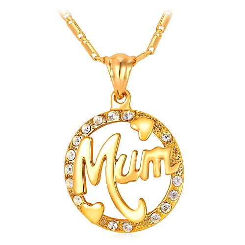 

Women's Pendant Necklace Hollow Out Mother Daughter Ladies Fashion For Mother / Mom Copper Gold Silver 55 cm Necklace Jewelry 1pc For Gift Daily