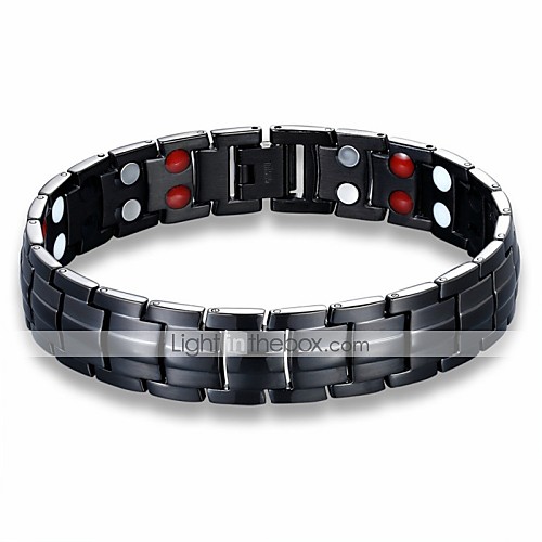 

Men's Chain Bracelet Hologram Bracelet Vintage Style Classic Creative Vintage Punk Steel Stainless Bracelet Jewelry Black For Daily Work