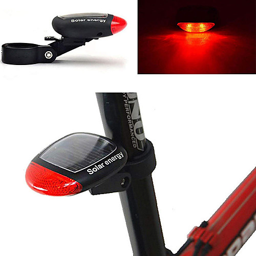 

LED Bike Light Rear Bike Tail Light Safety Light Mountain Bike MTB Bicycle Cycling Waterproof New Design Solar Power 100 lm Red Cycling / Bike / ABS