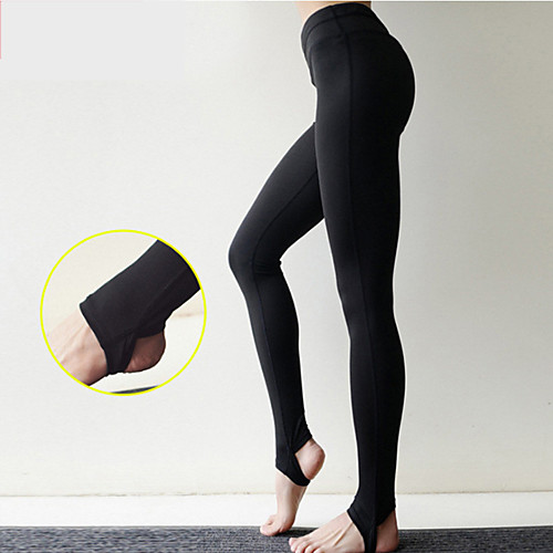 

Women's Stirrup Yoga Pants Solid Color Spandex Zumba Running Dance Leggings Activewear Breathable Quick Dry Anatomic Design Push Up Stretchy Slim