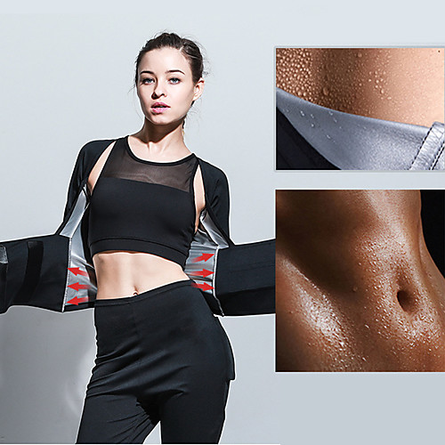 

Body Shaper Sauna Suit Slimming Pants Spandex Nano Sliver Polyster Stretchy Ultrathin UltraLight Weight Loss Tummy Fat Burner Hot Sweat Running Fitness Jogging For Women Waist & Back Leg Abdomen