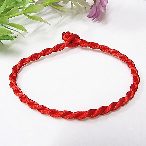 

Women's Loom Bracelet Braided Creative Ladies Fashion Chinoiserie Cord Bracelet Jewelry Red For Daily Going out