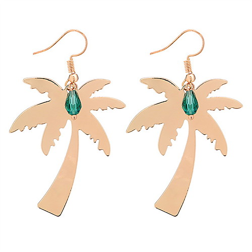 

Women's Drop Earrings Retro Coconut Tree Ladies Simple European Fashion Earrings Jewelry Gold / Silver For Causal 1 Pair