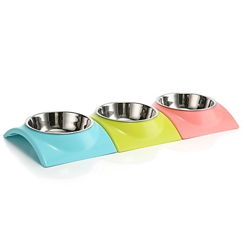 

Rodents Dogs Rabbits Bowls & Water Bottles / Food Storage 3 L Plastic Portable Outdoor Food Dogs & Cats Solid Colored Green Blue Pink Bowls & Feeding