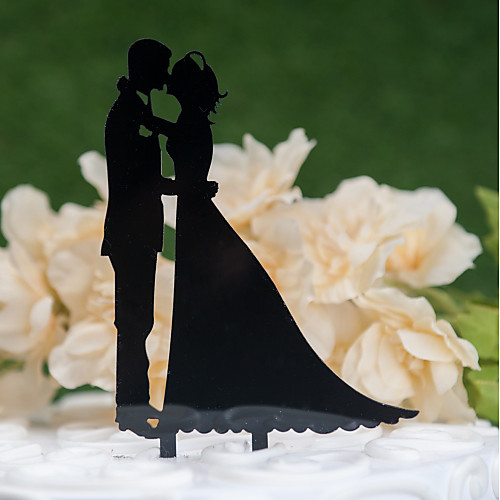 

Cake Topper Classic Theme / Wedding Cut Out Acryic / Polyester Wedding / Anniversary with Acrylic 1 pcs PVC Bag