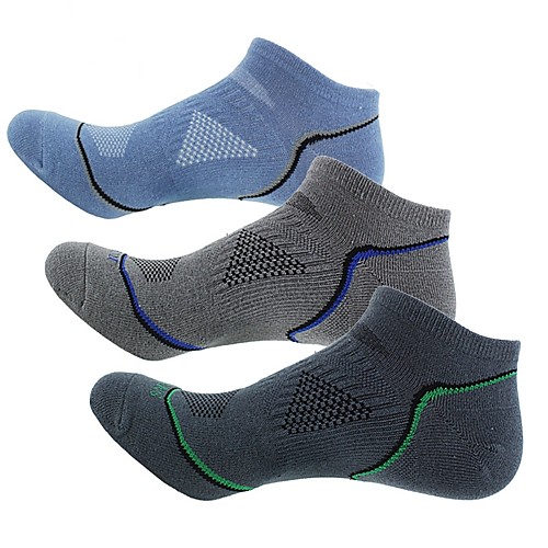

Compression Socks Ankle Socks Running Socks Athletic Sports Socks Cycling Socks Men's Bike / Cycling Breathable 3 Pairs Stripes Cotton Dark Grey Blue Grey One-Size / Stretchy