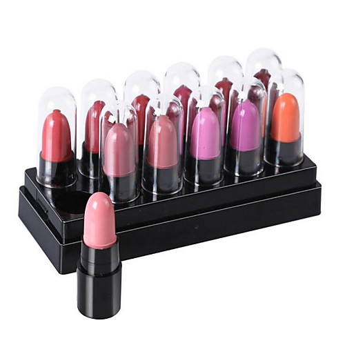 

12 pcs 12 Colors Daily Makeup Lipsticks Waterproof / Moisturizing / Long Lasting Makeup Cosmetic Grooming Supplies