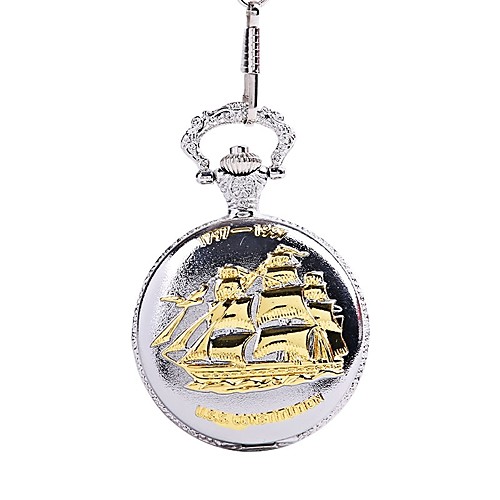 

Men's Couple's Pocket Watch Quartz Silver Casual Watch Cool Analog Vintage Casual - Gold