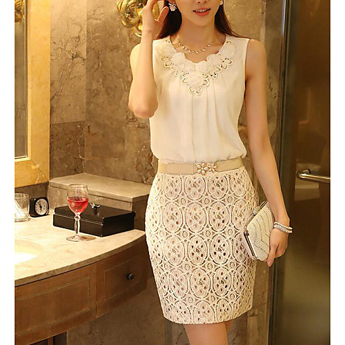 

Women's Blouse Solid Colored Sleeveless Daily Tops Cotton White Black