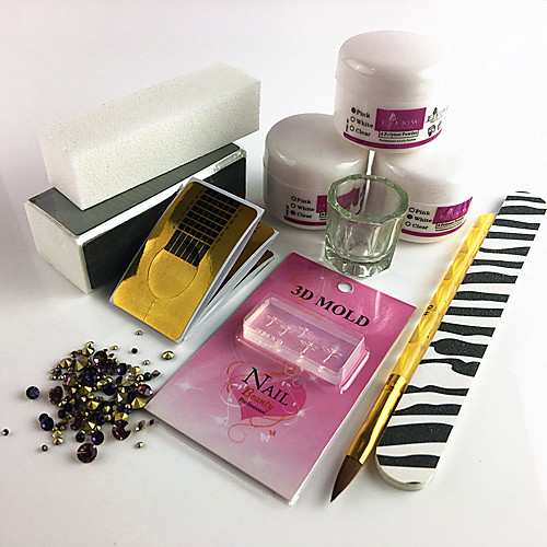 

11 pcs Nail Kits Durable Simple Daily Acrylic Kit for Finger Nail