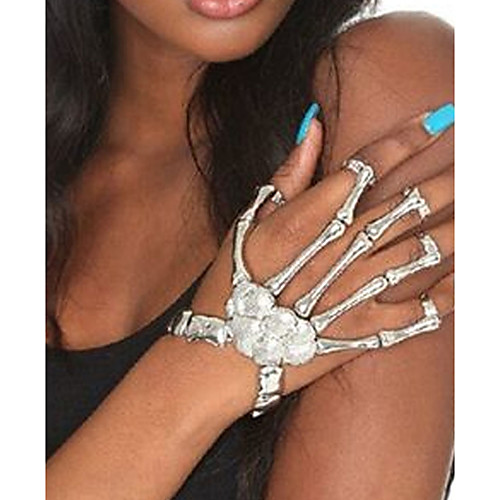 

Women's Ring Bracelet / Slave bracelet Retro Skull Slaves Of Gold Statement Ladies Punk Lolita Alloy Bracelet Jewelry Gold / Silver For Halloween Cosplay Costumes