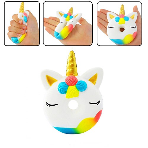 

Squishy Squishies Squishy Toy Squeeze Toy / Sensory Toy Jumbo Squishies 1 pcs Donuts Unicorn Horse Stress and Anxiety Relief Super Soft Slow Rising PORON For Kid's Adults' Boys' Girls' Gift Party