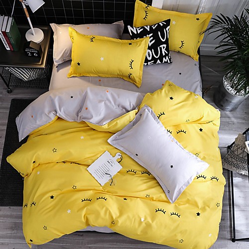 

Duvet Cover Sets Contemporary Poly Cotton Reactive Print 4 Piece Bedding Set With Pillowcase Bed Linen Sheet Single Double Queen King Size Quilt