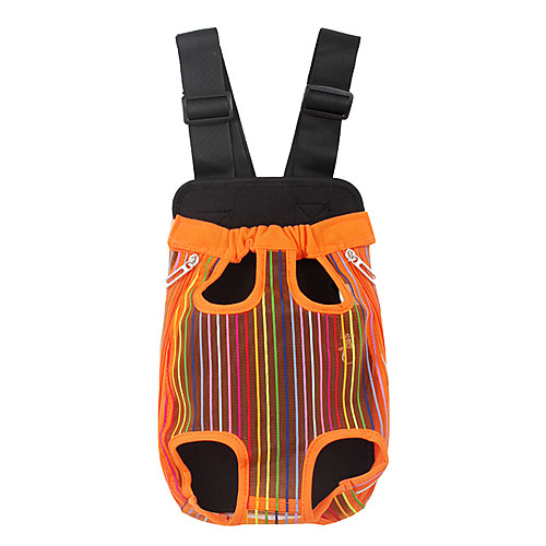 

Dog Cat Carrier Bag & Travel Backpack Portable Casual / Daily Leopard Fabric Orange