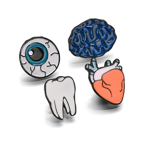 

Women's Brooches Fancy Eyes Creative Heart Ladies Cartoon Trendy Korean Colorful Brooch Jewelry Rainbow For Gift Holiday Going out