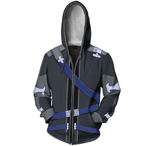 

Inspired by SAO Swords Art Online Kirito Hoodie Terylene Cartoon Stylish For Unisex