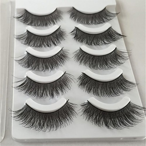 

Eyelash Extensions 10 pcs Natural Curly Fiber Practice Crisscross Natural Long - Makeup Daily Makeup Halloween Makeup Party Makeup High Quality Cosmetic Grooming Supplies