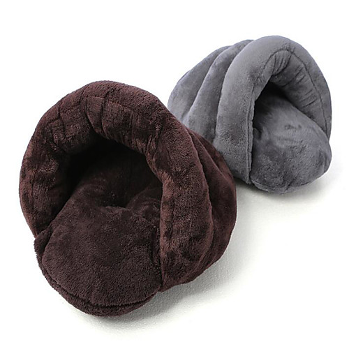 

Dog Cat Bed Solid Colored Warm Soft Folding Fabric for Large Medium Small Dogs and Cats
