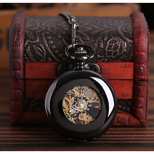 

Men's Skeleton Watch Pocket Watch Analog Automatic self-winding Skull Hollow Engraving Casual Watch Skull