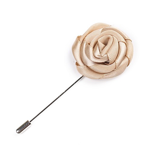 

Men's Brooches Retro Flower Shape Simple Basic Brooch Jewelry Wine Golden White For Wedding Evening Party