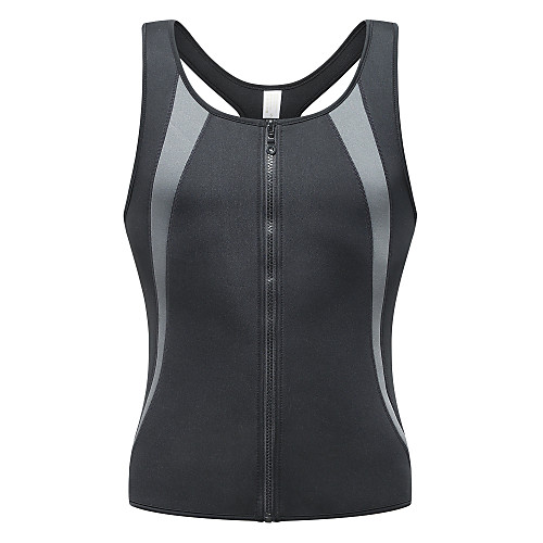 

Sweat Vest Waist Trainer Vest Neoprene Tank Top Sports Neoprene Exercise & Fitness Gym Workout Workout Zipper Stretchy Weight Loss Tummy Fat Burner Hot Sweat For Men Abdomen