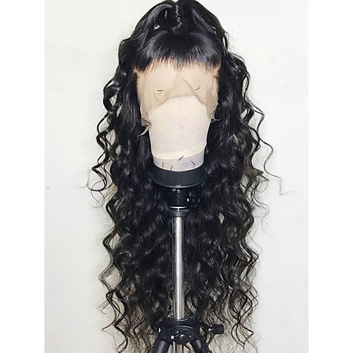 

Remy Human Hair Lace Front Wig style Brazilian Hair Body Wave Wig 130% Density with Baby Hair Natural Hairline Bleached Knots Women's Long Human Hair Lace Wig