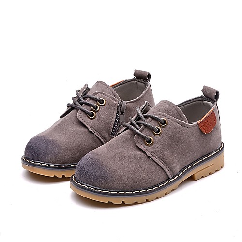 

Boys' Comfort Faux Leather Oxfords Toddler(9m-4ys) / Little Kids(4-7ys) Wine / Brown / Gray Summer