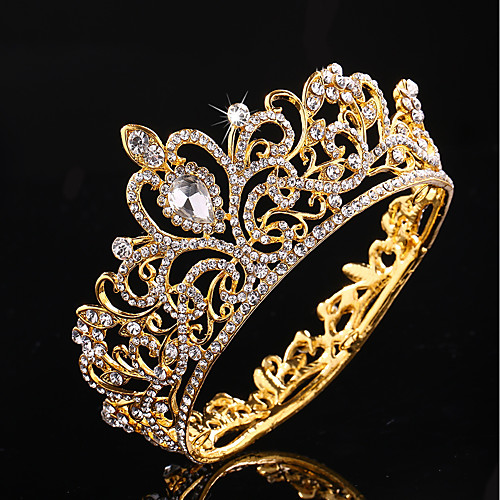 

Alloy Tiaras / Headpiece with Crystals / Rhinestones 1 Piece Wedding Headpiece