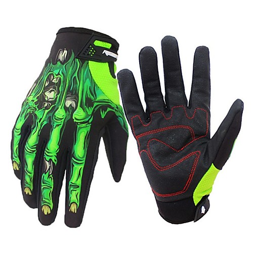 

Winter Bike Gloves / Cycling Gloves Mountain Bike MTB Thermal / Warm Breathable Anti-Slip Sweat-wicking Full Finger Gloves Sports Gloves Terry Cloth White Green Pink for Adults' Outdoor