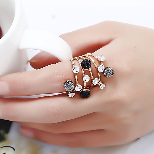 

Women's Ring 1pc Gold Alloy Round Daily Jewelry Classic Cool